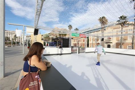 PISTA HIELO ALICANTE La Pista De Hielo Se Estrena En La Explanada Del