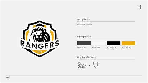 Soccer emblem design Rangers FC on Behance