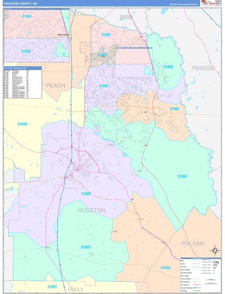 Maps of Houston County Georgia - marketmaps.com