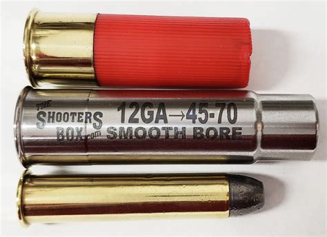 12ga To 45 70 Smooth Bore Shotgun Adapter Chamber Reducer Stainless