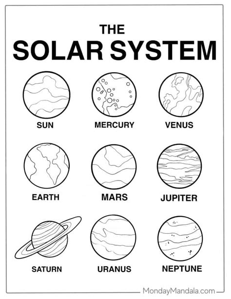 20 Solar System Coloring Pages Free Pdf Printables