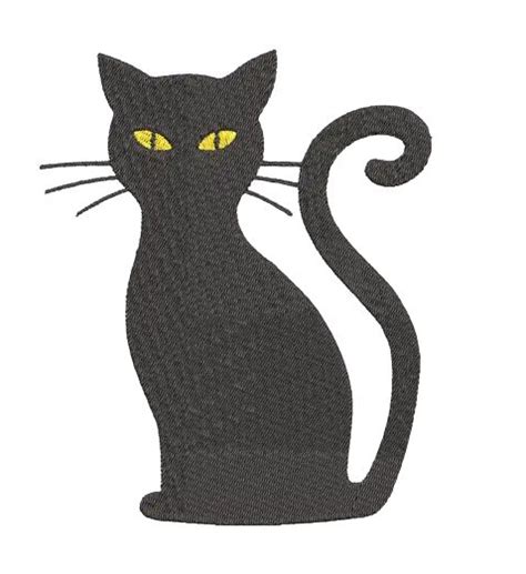 Black Cat Machine Embroidery Design X X