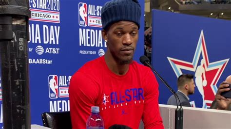 Jimmy Butler highlights from Media Day at the NBA All Star in Chicago - YouTube