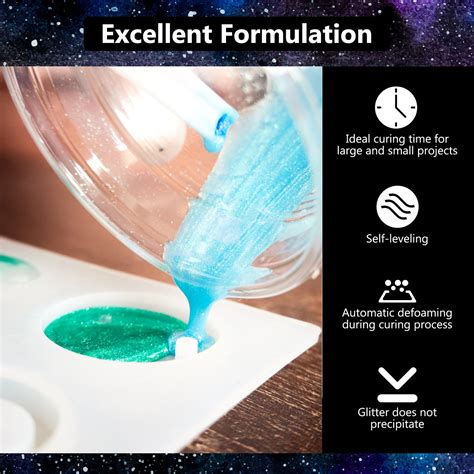 Kisrel Epoxy Resin 32oz Crystal Clear Epoxy Resin Kit No Yellowing
