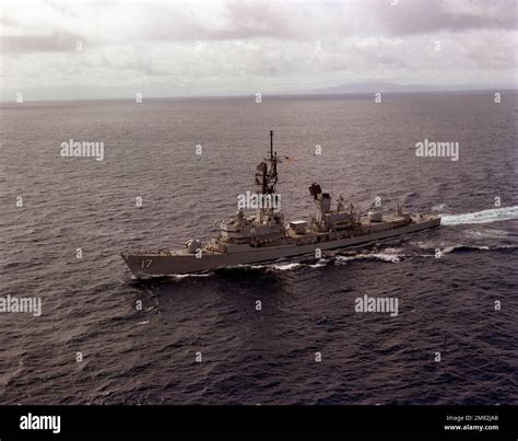 A Port Bow View Of The Guided Missile Destroyer Uss Conyngham Ddg