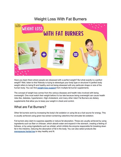 PPT Weight Loss With Fat Burners PowerPoint Presentation Free