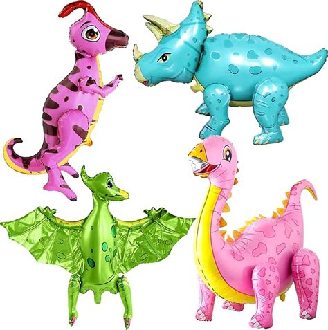 Amazon Katchon Large Pink Dinosaur Balloons For Birthday Party