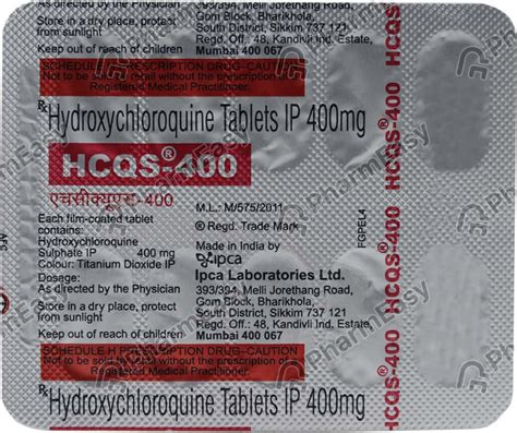 Hcqs Mg Tablet Uses Side Effects Price Dosage Pharmeasy