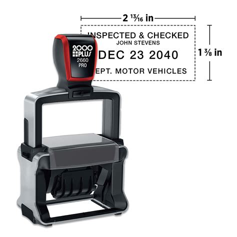 Custom 2000 Plus® Pro Self Inking 2660d Heavy Duty Dater 1 38 X 2 316