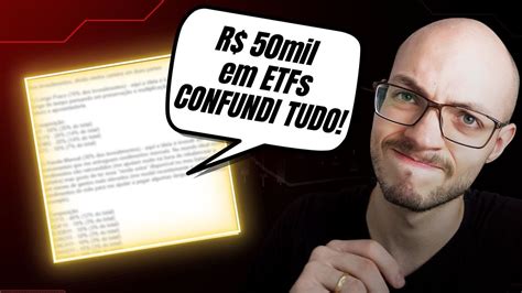 Carteiras analisadas Confusão ETFs Renda Fixa no Brasil x ETFs