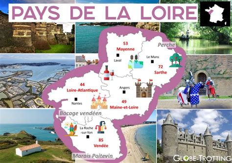 Carte Touristique Région Pays De La Loire Pays De La Loire Carte