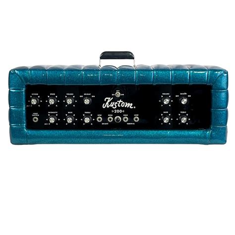 Vintage Kustom K200b Bass Amp Head Sparkle Teal Used Reverb