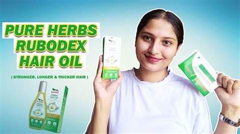 Pure Herbs Rubodex Herbal Hair Oil Stronger Longer And Thicker Hair