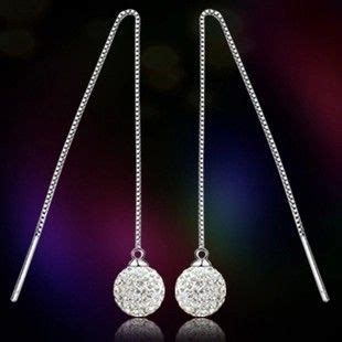 Fashion 925 Sterling Silver Earrings Female Long Tassel Earrings Women