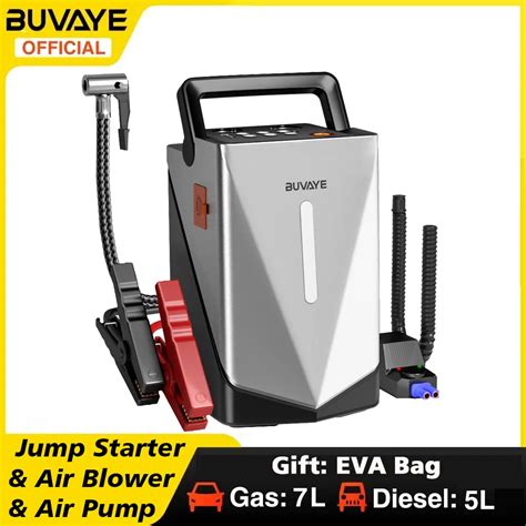 Buvaye Car Jump Starter Air Compressor Barbecue Blower Air Pump