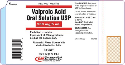 Valproic Acid Syrup Fda Prescribing Information Side Effects And Uses