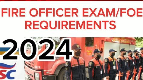 Requirements Para Sa Fire Officer Exam Foe Youtube