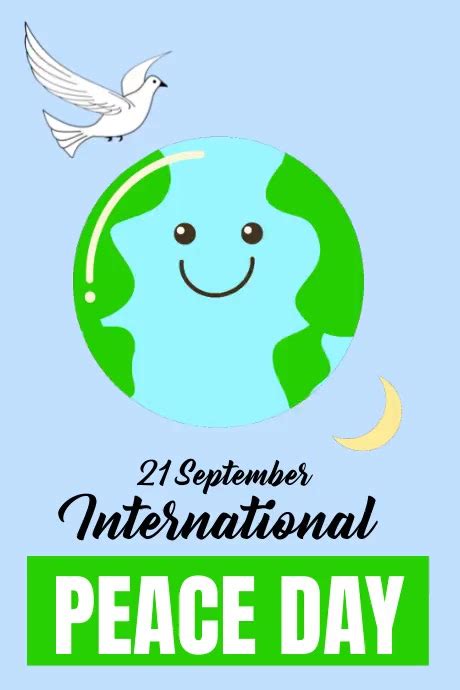 International Day Of Peace 21 September Template Postermywall