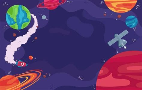 Cartoon Space Background Vector Art, Icons, and Graphics for Free Download