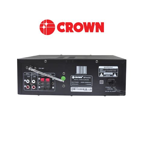 Crown BFA 616 Karaoke Amplifier With Baffles Review And Price