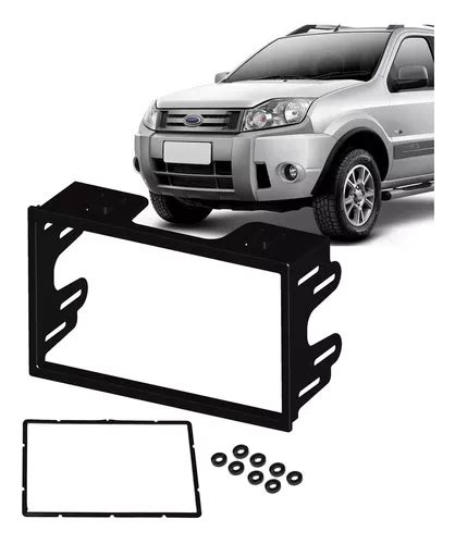 Moldura Dvd Din Pol Ecosport Preto