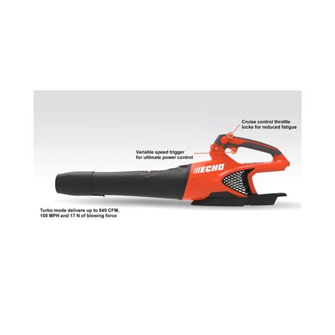 Echo X Series 56v Eforce Handheld Blower 549 Cfm Battery Powered Bare Tool Dpb 2500bt Acme Tools