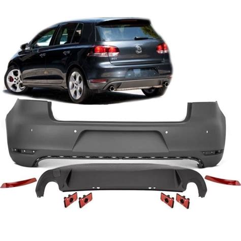 Parechoc Pare Choc Arriere Vw Golf Look Gti Diffuseur Double Sortie