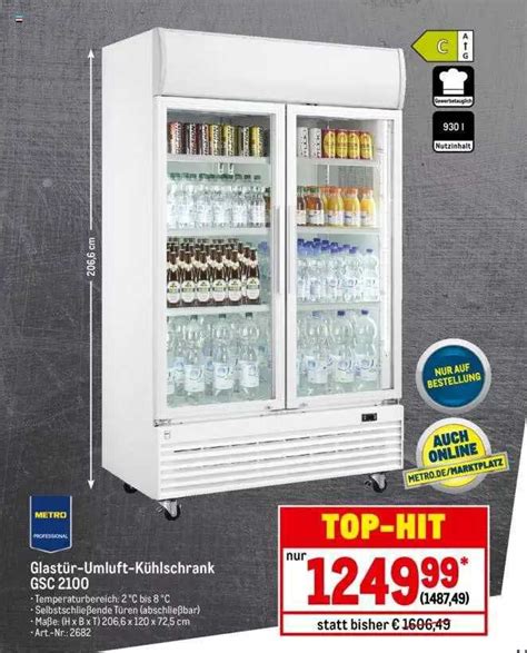 Metro Professional Glast R Umluft K Hlschrank Gsc Angebot Bei