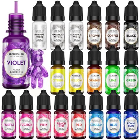 Buy Wayin Alcohol Set Resin Dye Vibrant High Concentrated Ink X Ml