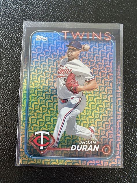 Jhoan Duran Topps Series Rainbow Easter Foil Minnesota Twins