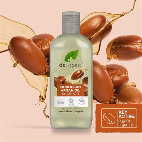 Dr Organic Moroccan Argan Oil Shampoo 265ml Natural Vegan Cruelty Free Paraben And Sls Free