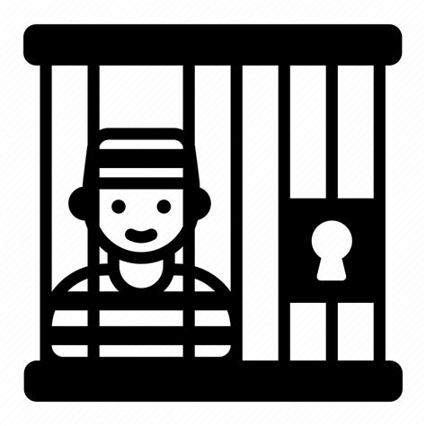 Lockup Prisoner Convict Arrested Imprisoned Icon Download On