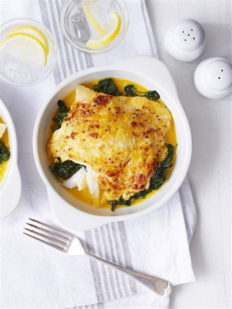 Smoked Haddock Rarebit With Spinach Recipe Olive Magazine