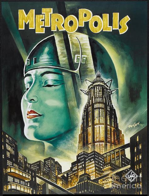 Fritz Lang METROPOLIS Classic German Sci Fi Movie Poster. Painting by Retro Posters - Fine Art ...