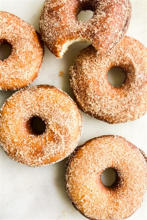 Homemade Donuts Glazed Cinnamon Eggless The Desserted Girl