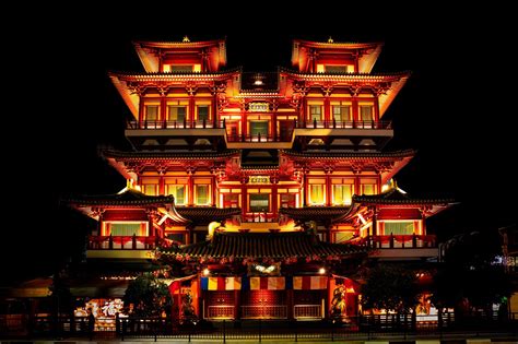 Temple Chinese Architecture Night - Free photo on Pixabay