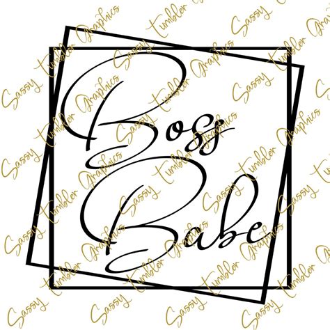 Boss Babe SVG DXF PNG Girl Boss Svgpopular Svg Etsy