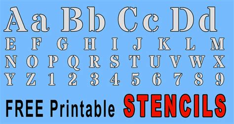 Printable Stencils Free Alphabet Font And Letter Templates Artofit