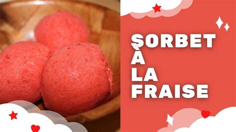 Sorbet à la fraise Seulement 3 ingrédients Sans cuisson