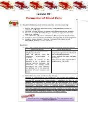 Soriano Nicole L Module Cardiovascular System The Blood Lesson