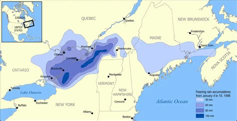 1998 Ice Storm Map • Mapsof.net