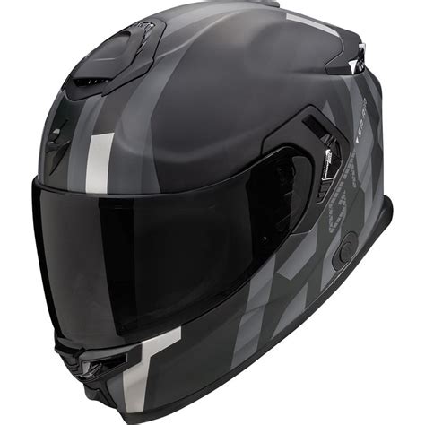 Casque Exo Gt Sp Air Touradven Scorpion Noir Mat Argent Maxxess Fr