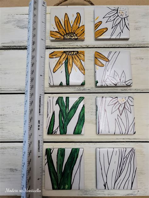 Tile Painting Designs Easy