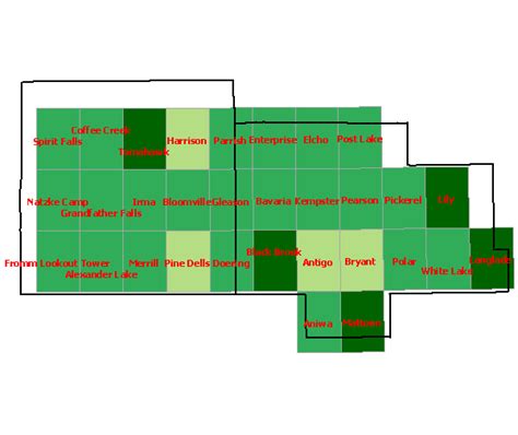 WBBA, Region 6 Quad Map