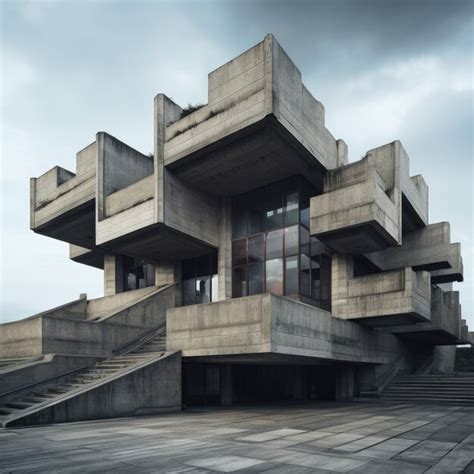 Free AI Image | Neo-brutalism inspired building