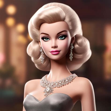 Premium Photo Ultrarealistic Portrait Of Glamorous Barbie Showcasing