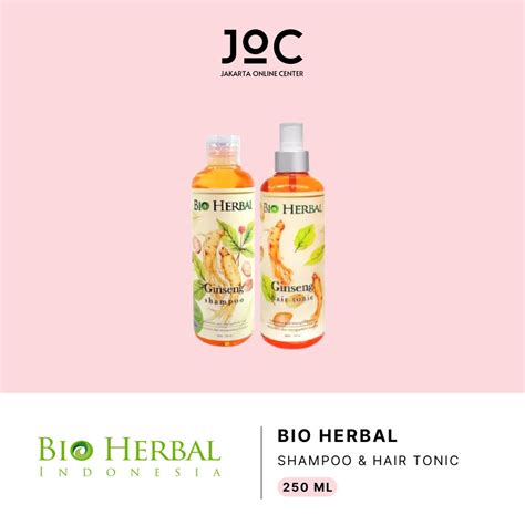 Jual PAKET Bio Herbal Ginseng SHAMPOO HAIR TONIC BPOM ORIGINAL