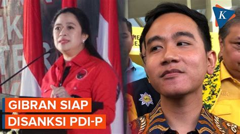 Gibran Siap Disanksi PDI P Usai Diusung Golkar Jadi Cawapres Prabowo