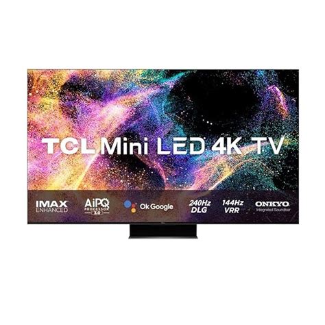 Oferta Smart Tv Tcl Qled Mini Led K Uhd Preto Por R