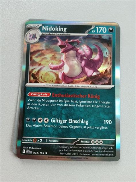 Nidoking HOLO DEUTSCH Pokemon 151 Mew Kaufen Auf Ricardo